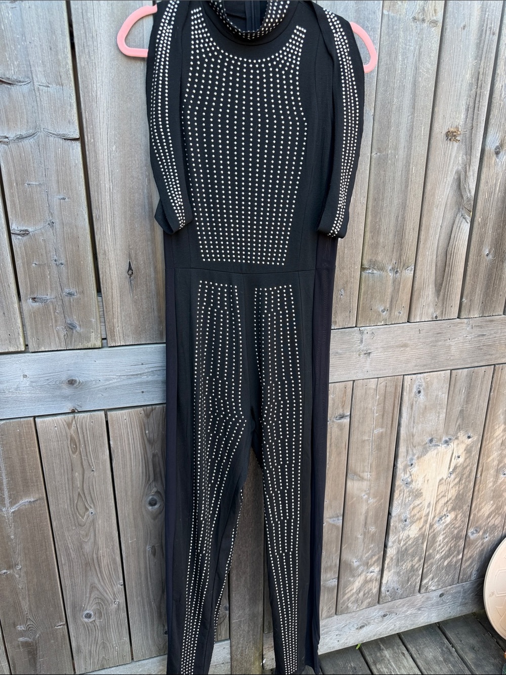 Black Studded Sleeveless Jumpsuit MWOT